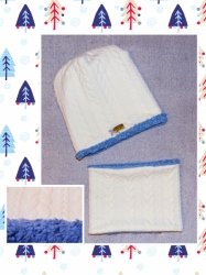 Winter set čepice s nákrčníkem pro děti i dospělé