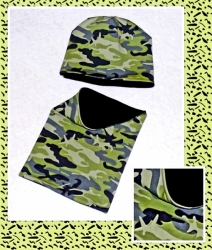 Čepice s nákrčníkem Maskáč - set