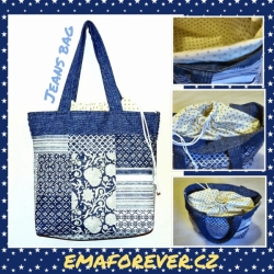 Taška přes rameno - Jeans bag